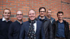 Bygger miljø med spisskompetanse på dataanalyse. Fra v. Runar Vestrheim i Sysco, Pål Vidar Strømmen (EA), Sysco-sjef Frank Vikingstad, Jardar M. Bond (EA), Trond Lien (EA) og Vemund H. Aarstrand (EA).