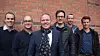 Bygger miljø med spisskompetanse på dataanalyse. Fra v. Runar Vestrheim i Sysco, Pål Vidar Strømmen (EA), Sysco-sjef Frank Vikingstad, Jardar M. Bond (EA), Trond Lien (EA) og Vemund H. Aarstrand (EA).