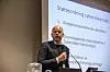 Seniorrådgiver Lasse Gullvåg Sætre i Forskningsrådet fortalte om hvilke typer prosjekter de ser for seg å dele ut støtten til. Foto: Heidi Sævold