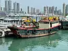 Fiskebåten som var involvert i smuglingen av blant annet GPU-kort i farvannet utenfor Hongkong International Airport. Foto: Hongkong Customs and Excise Department