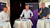 Kennet Nomeland i Forsvarsmateriell, Pål Wien Espen i Nasjonal kommunikasjonsmyndighet og Telia Norge-sjef Stein-Erik Vellan i samtale om 5G under Arendalsuka.