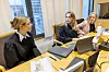 Statens advokater, Thea Westhagen Edell og Hanne Jahren valgte å legge vekt på omfanget av datadelingen og Grindrs egen markedsføring og personvernpraksis. Foto: Arash A. Nejad