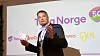 Abraham Foss, her under en pressekonferanse om 5G i Norge, takker for seg i Telia.