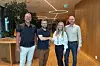 Arribatec i samarbeid med Eidsiva lanserer en skyplattform fra en av landets mest sikre fjellhaller. Fra venstre står Baard Mühlbradt og Erik Sundet fra Arribatec Cloud sammen med Hilde Walter Moland og Tore Baarstad fra Eidsiva Digital.