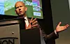 Olje- og energiminister Tord Lien flagget avgiftskutt under åpningen av byggestarten for Lefdal. Bilde: Espen Zachariassen