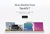 Introsiden til AI-en «How Bad Is Your Spotify?». Skjermbilde: Digi.no