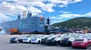 Rederiet som fikk løsepengevirus driver en flåte med frakteskip som er viktige for bilimport til Norge. Her ser vi lossing av flunkende nye Tesla-biler fra skipet «Auto Eco» ved Drammen Havn.