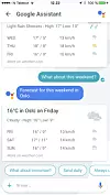 Google Assistant gir deg den informasjonen du spør om. Foto: Skjermdump