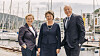 Sopra Steria kjøper Marin IT og blir internasjonal IT-partner til DOF Group og Austevoll Seafood. (f.v.) Britt Kathrine Drivenes, CFO Austevoll Seafood, Hilde Drønen, styreleder i Marin IT og finansdirektør i DOF Group og Kjell Rusti, administrerende direktør, Sopra Steria.