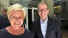 Siv Jensen besøkte Abelia for å fortelle hva hun gjør for at norske ledere skal lykkes. Abelia-sjef Håkon Haugli til høyre.
