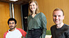 Chris Ghai, Oda Johanne Kristensen og Lars Henry Berge Olsen er de første som tar master i data science ved UiO. Nå kommer et nytt kull.