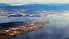 Nesoddtangen sett fra lufta. Nesodden kommune har rundt 20.000 innbyggere.