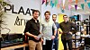 Gjengen i Plaato har nylig flyttet inn i nye kontorlokaler ved Bitraff i Oslo. Fra venstre: Michael Kononsky, Pål Ingebrigtsen, Tarje Sandvik, Tobias Knudsen.