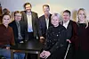 Dommere og arrangører er klare for å finne en vinner blant kandidatene. Fra venstre: Lauga Oskarsdottir, Frank Tuhus, Bernt Reitan, Robert Steen, Bente Sollid Storhaug, Terje Wold og Stina Birkeland. Foto: Sarah McDonald Gerhardsen