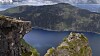 Skomakarnibbå omtales som et sagnomsust turmål, og Hjelmeland kommune liker å se det som sitt svar på Prekestolen. Men utsikten til tross: En bedring på nettfronten er ennå ikke å se.