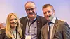I fjor ga Bjørn Laugaland (i midten) bransje og myndigheter en beskrivelse av elendigheten Hjelmeland sliter med. Her er han avbildet på Inside Telecom-konferansen sammen med Lyses fibersjef Toril Nag og statssekretær Tommy Skjervold i Samferdselsdepartementet. Foto: Håvard Fossen