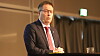 Kommunal- og distriktsminister Bjørn Arild Gram sier til avisa Nationen at bredbåndsbevilgningene må økes framover. Bildet er tatt under Inside Telecom-konferansen i fjor høst.