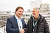 Vegard Wollan roser tidlige konsernsjef Svenn-Tore Larsen i Nordic Semiconductor for jobben han har gjort. Foto: Marthe Haarstad