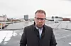 Forsvarsminister Bjørn Arild Gram på dekk like etter fremleggelsen. Foto: Eirik Helland Urke