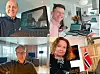 Konsernsjef Sigve Brekke, Telenor Norge-sjef Petter-Børre Furberg, teknologidirektør Ingeborg Øfsthus og dekningsdirektør Bjørn Amundsen deltok på pressekonferansen via webmøte og telefon fra hjemmekontorer.