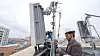 Når slike 5G-basestasjoner, her fra Ericsson i Sør-Korea, også dukker opp i Kristiansand vil Nkom kunne holde øye med stråleverdiene på samme måte som de har gjort med 4G de siste 6 årene.