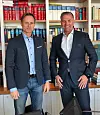 Administrerende direktør Andreas Lassmann (t.v.) leder de to tyske selskapene som Data Respons-sjef Kenneth Ragnvaldsen nå kjøper. Foto: Data Respons