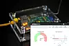 Prototyper av styringsenheten og mobilapplikasjon som blant annet rapporterer om husstandens effektbruk. Foto: Smartlab Hvaler