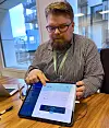 Mobilbanken ble nylig oppdatert slik at den gir deg mer informasjon på store skjermer, som på en Ipad. Foto: Kurt Lekanger