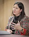 Digi møtte Petra Goude, global leder for tjenesteområdet stormaskin i Kyndryl, under et besøk i Oslo nylig. Foto: Arash A. Nejad