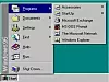 Startmenyen i Windows 95. Bilde: Microsoft