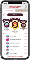Månedens resultater i Playfinity JumpGames Foto: Playfinity