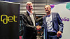 Telia slukte Get TDC Norge i fjor. Her fra pressekonferansen med (fra v.) Gunnar Evensen i Get og Abraham Foss (t.h.) fra Telia.
