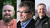 Tom Fredrik Blenning, Steinar Grøtterød og Knut Yrvin representerer ulike digitale bruker- og rettighetsorganisasjoner i Norge.