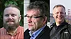 Tom Fredrik Blenning, Steinar Grøtterød og Knut Yrvin representerer ulike digitale bruker- og rettighetsorganisasjoner i Norge.