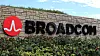 Illustrasjonsbilde: Broadcom-skilt på utsiden av selskapet kontorer i Irvine, California.