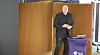 Administrerende direktør Stein-Erik Vellan i Telia Norge presenterte selskapets planer for utbygging av 5G under et pressemøte tirsdag. Skjermbilde: Heidi Sævold