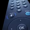 Vil du lete etter innhold over alle innholdkildene har den nye fjernkontrollen mikrofon og egen knapp for det. Foto: Canal Digital