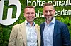 Fra venstre: Trygve Sagen, styreleder i Holte Consulting og Gunnar Heesch Holmen, administrerende direktør. Foto: Holte Consulting