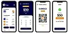Appen har funksjonalitet for å betale og motta dollar og bitcoin kontaktløst – og for å spare opp penger. Skjermbilde: Chivo Wallet