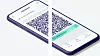 Den danske Coronapas-appen. Det hvite streken midt i bildet er satt inn av Digitaliseringsstyrelsen for å hindre skanning av QR-koden i bildet.