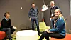 Utviklere i Sparebank1. Fra venstre: Vidar Moe, Stian Conradsen, Kristoffer Berg og Ida Christine Krokeide.