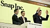Snapchat-gründerne Bobby Murphy (t.v.) og Evan Spiegel er god for til sammen 11 milliarder dollar etter børsnoteringen av teknologiselskapet, skriver DN.