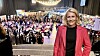 Kristine Dahl Steidel, administrerende direktør i Microsoft Norge, mener det trengs kvinner i mange flere roller i IT-bransjen. Her fotografert under She-konferansen 2024.