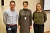 Nettverksleder i Digi Innlandet, Hans Ivar Festad, kommualsjef i Gran kommune, Ellen Sagengen og leder for cyber defence center i Defendable, Sarah Camilla Ansen holdt et seminar om angrepet som rammet Gran kommune i desember i fjor. Foto: Digi Innlandet