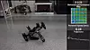 Roboten klarer etter hvert å komme seg framover selv om det ene beinet har blitt deaktivert.