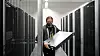 Fra et mindre europeisk datasenter under pandemien. Illustrasjonsfoto.