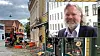 Administrerende direktør Tore Nyhammer i Bergen Fiber, fotografert i Ålesund i september 2021, lagt inn i et bilde fra Bergen Fibers utbygging i bergensgatene.