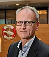 Espen Opedal, administrerende direktør i Tryg Forsikring, mener det er urovekkende at så mange bedrifter oppgir at de ikke gjør noe for å beskytte seg mot IT-angrep. Foto: Tryg Forsikring