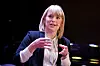 Kari Elisabeth Kaski i Sosialistisk Venstreparti forteller til NRK at de godtar gebyret fra Datatilsynet. Foto: Scanpix