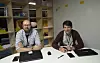 – Python er gøy og Tensorflow er kult, konstaterer Jens Remi Karlsen og Øyvind Indrebø. Foto: Marius Jørgenrud